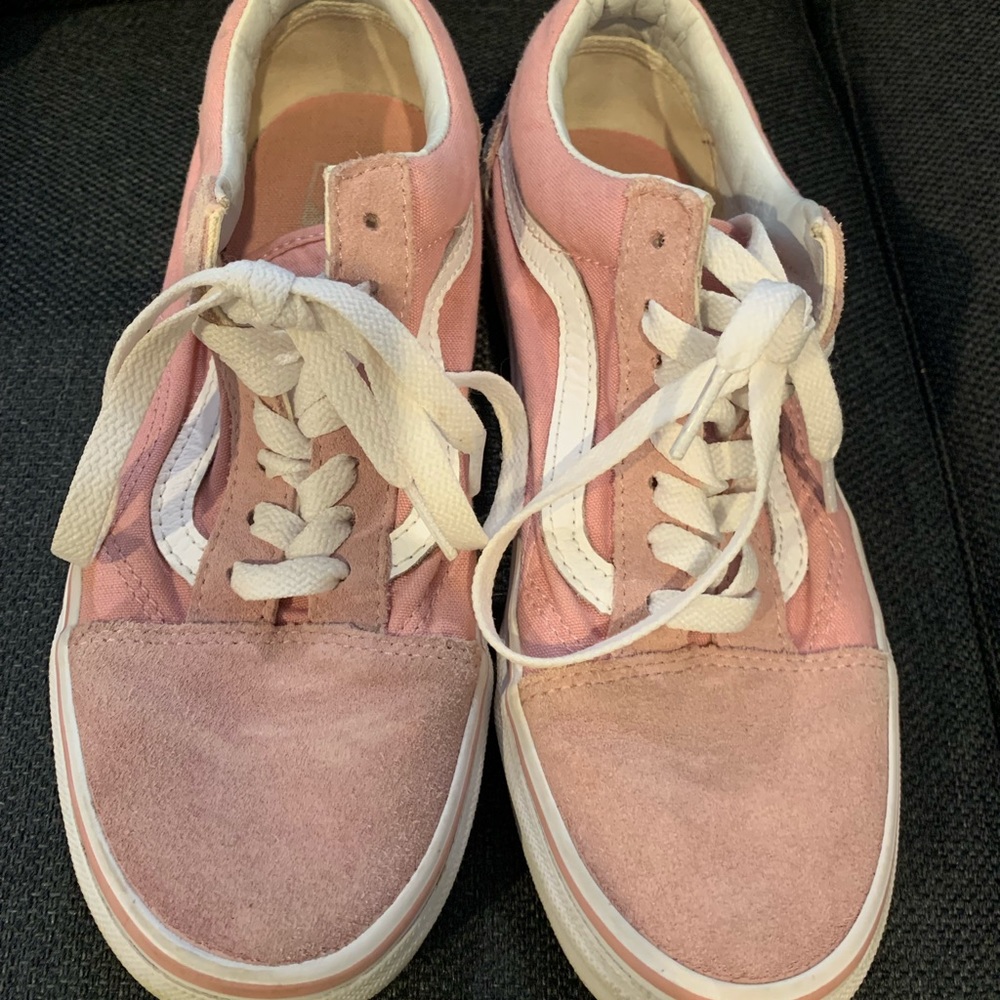 Vans Old Skool pink suede sneakers